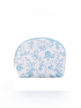 Light Blue Floral Cosmetic Pouch NWT
